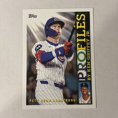 2026 Topps Pete Crow-Armstrong Topps Profiles by Ken Griffey Jr. Chicago Cubs 