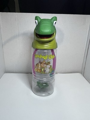 Rainforest Cafe Iguana 3D Head Travel Cup Water Bottle Souvenir With Toy