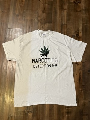 Narcotics Division K-9 Men's White Shirt Size XL