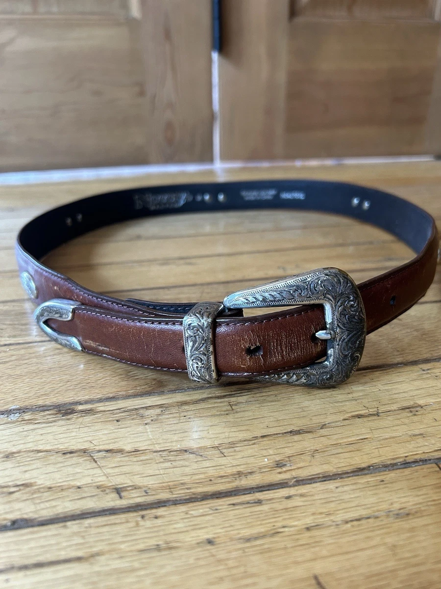 Leather Silver Adult Unisex Vintage Belts for sale | eBay display picture 1