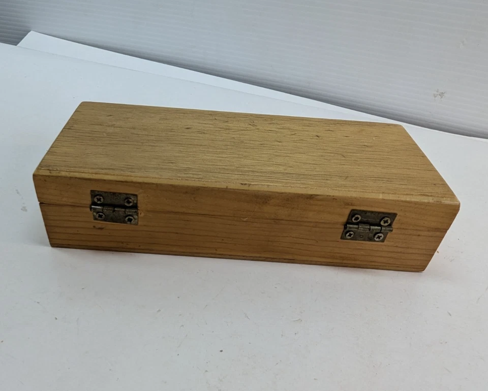 13 Pcs Craftsman Hobby Knife Set with Wooden Case - Image 4 of 4