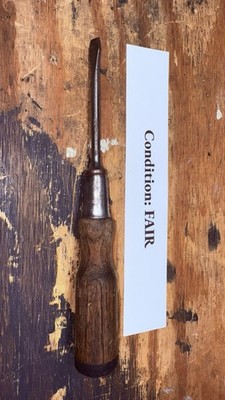 1930 Vintage 1/4'' Tip x 4'' Steel * STANLEY * Bell System Slotted Screwdriver USA