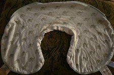 ELEPHANTS Nursing Pillow Cover - fits Boppy - Gray  White - Cover Only