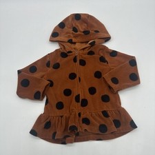 Carters Sweater Youth Girl 18 M Polkadot Full Zip.. 30729