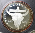 1982 Canada Royal Canadian Mint - Double Dollar Proof Set In Case MONSTER TONING — photo 5