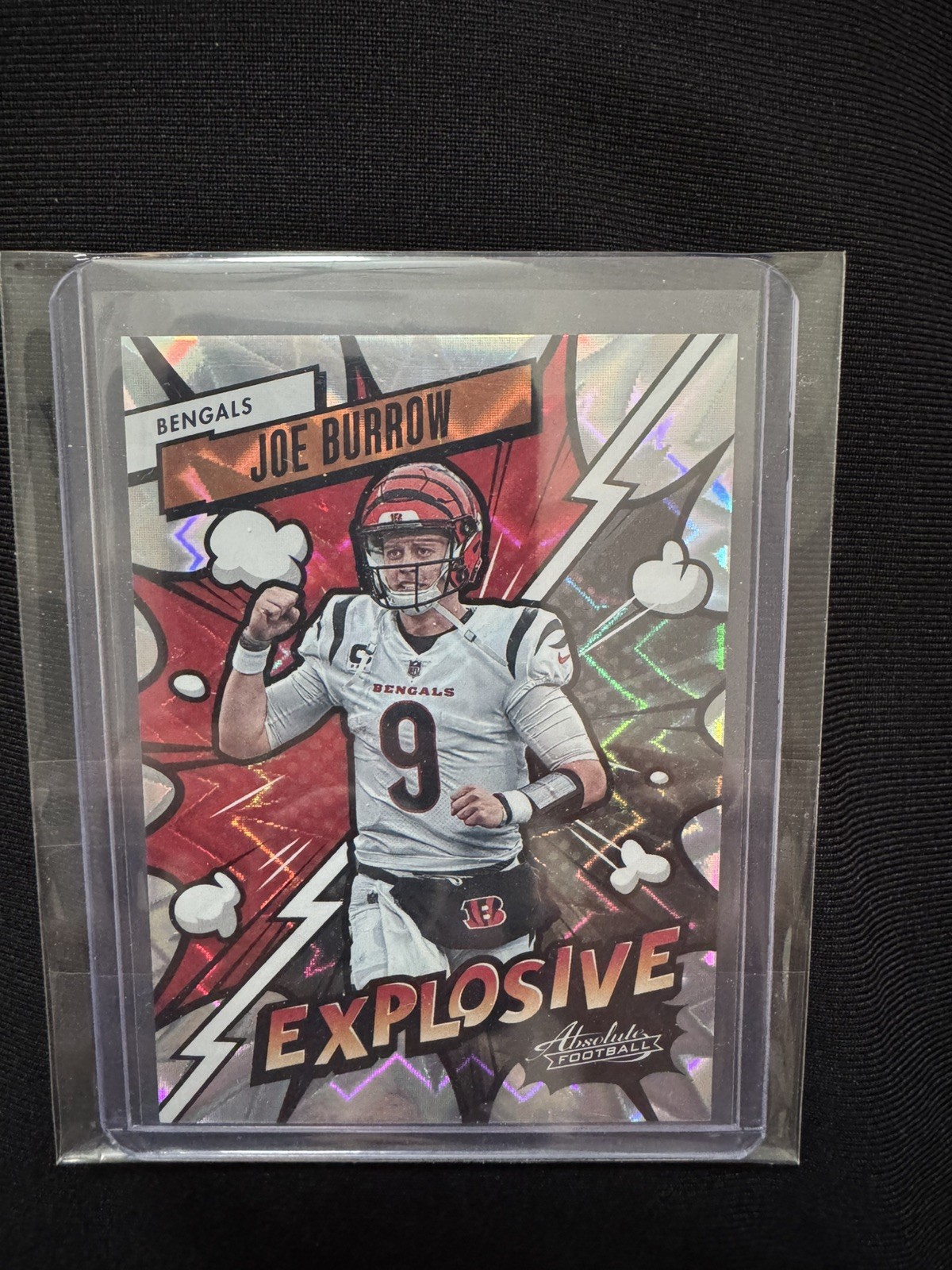 2023 Panini Absolute #13 Joe Burrow Explosive Case Hit SSP - Cincinnati Bengals