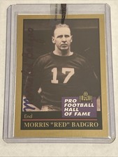 1991 Enor Hall of Fame - Red Badgro #5 New York Giants Certified Autograph