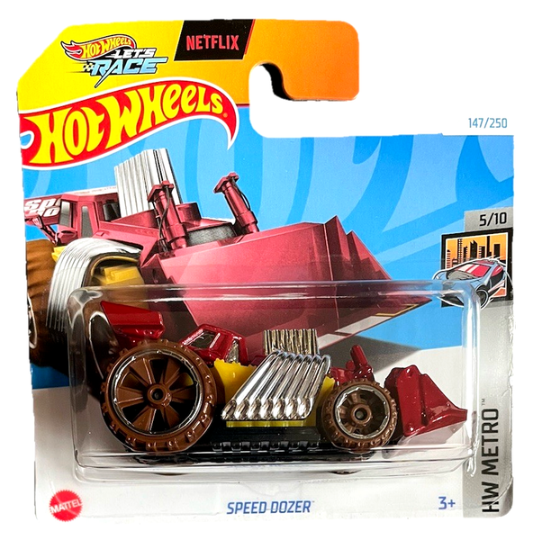 Hot Wheels Speed Dozer Hw Metro 5/10 2024 147/250 1:64 Modellauto Spielzeug Race-image