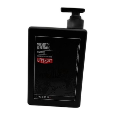 Uppercut Deluxe Strength & Restore Shampoo 1000 ml Herren Biotin Koffein