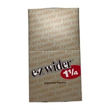 EZ Wider Gold Rolling Papers 1 1/4 Size 24 Booklet Full Box, Free Shipping