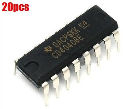20Pcs CD4040 4040 Ripple-Carry Binary Counter/Divider New Ic qm *pt