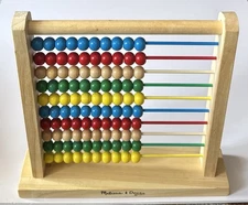 Melissa and Doug - Wooden Abacus Educational Counting And Math Toy