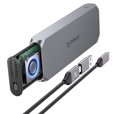 40Gbps M.2 NVMe SSD Enclosure with Cooling Fan, Supports up to 8TB, Thunderbo...