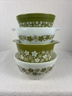 Pyrex Crazy Daisy Vintage 4 Bowl Set Spring Blossom 2 Cinderella 2 Nesting Bowls