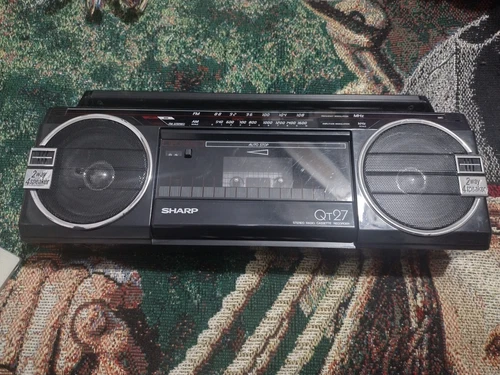 SHARP QT27 Ghetto Blaster Radio Cassette Recorder - Working Tip Top