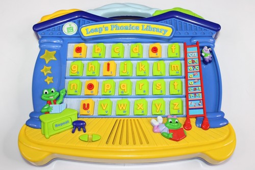 2003 Leap Frog Leap's Phonics Library Learning Toy 7-Activities & 3-Stars Light