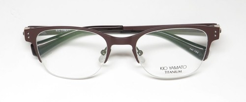 NEW KIO YAMATO KT-342 GLASSES 49-19-134 OVAL JAPAN TITANIUM 103 WOMENS HALF-RIM - Picture 2 of 8