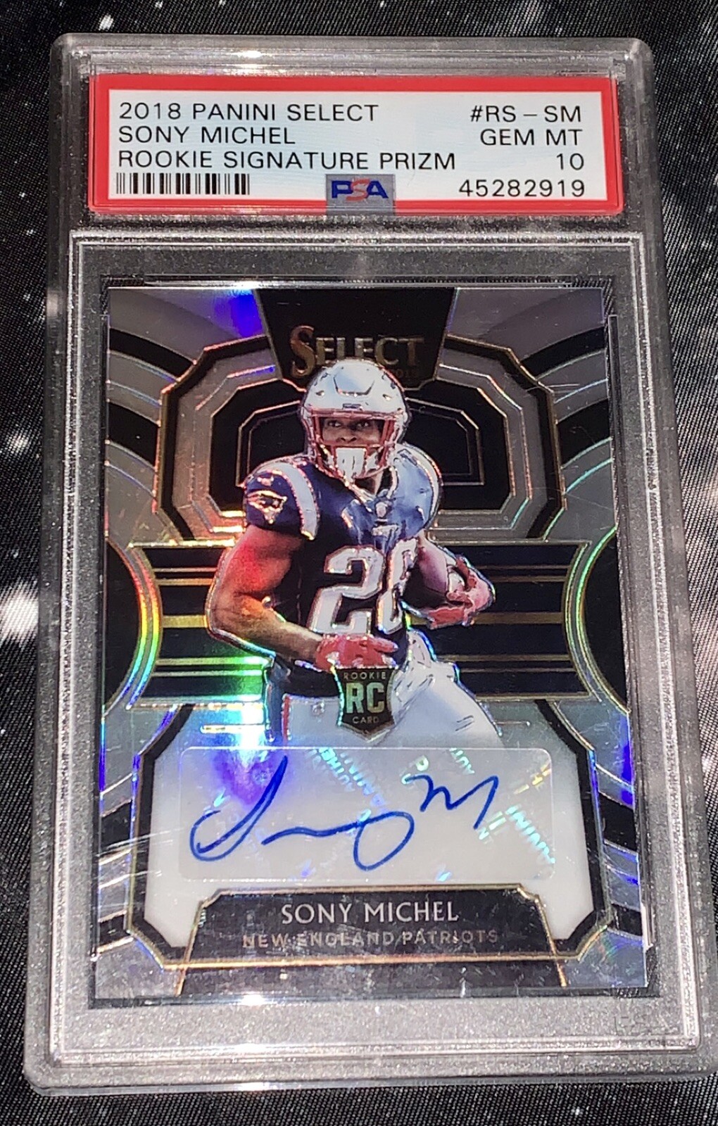 Sony Michel Panini Select Rookie Signature Prizm #RSSM Base