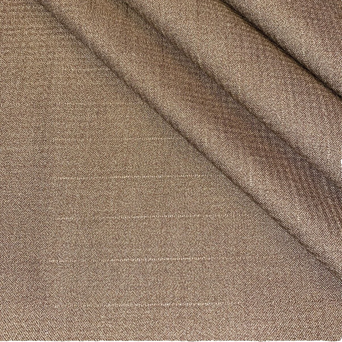 Solid Patterned Wool Brown Fabrics