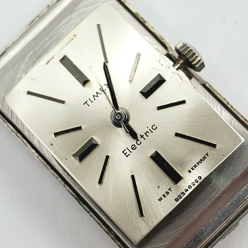 Vintage 1969 Lady Timex Electric Wrist Watch Model 82 West German Manufacture - Picture 6 of 12