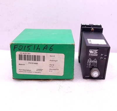 M-System VP-6-D I/P Umwandler M- Einheit Eingang 1-5VDC Aus 0.2-1.0 Kgf / cm2
