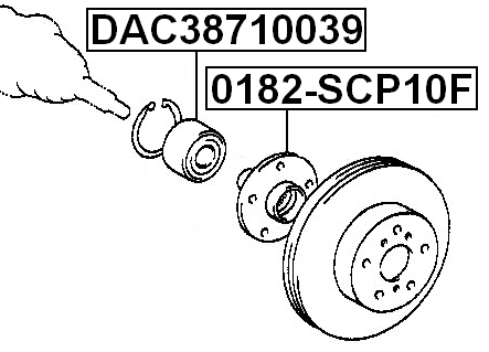 Front Wheel Bearing 38X71X39 Febest DAC38710039 Oem 90369-38021 | eBay