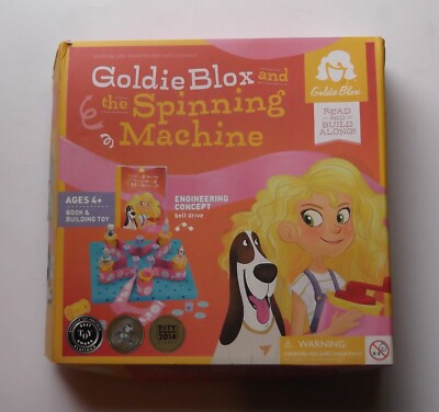 Goldie Blox And The Spinning Machine STEM toy Complete Read and Play with Book