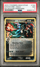 2006 Charizard Gold Star Holo 100/101 Pokemon EX Dragon Frontiers PSA 7 NM