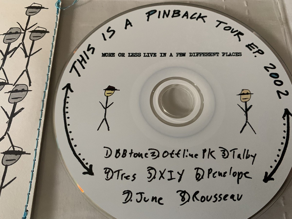 PINBACK This Is A Pinback Tour EP CD Sewn Sleeve-Three Mile Pilot
