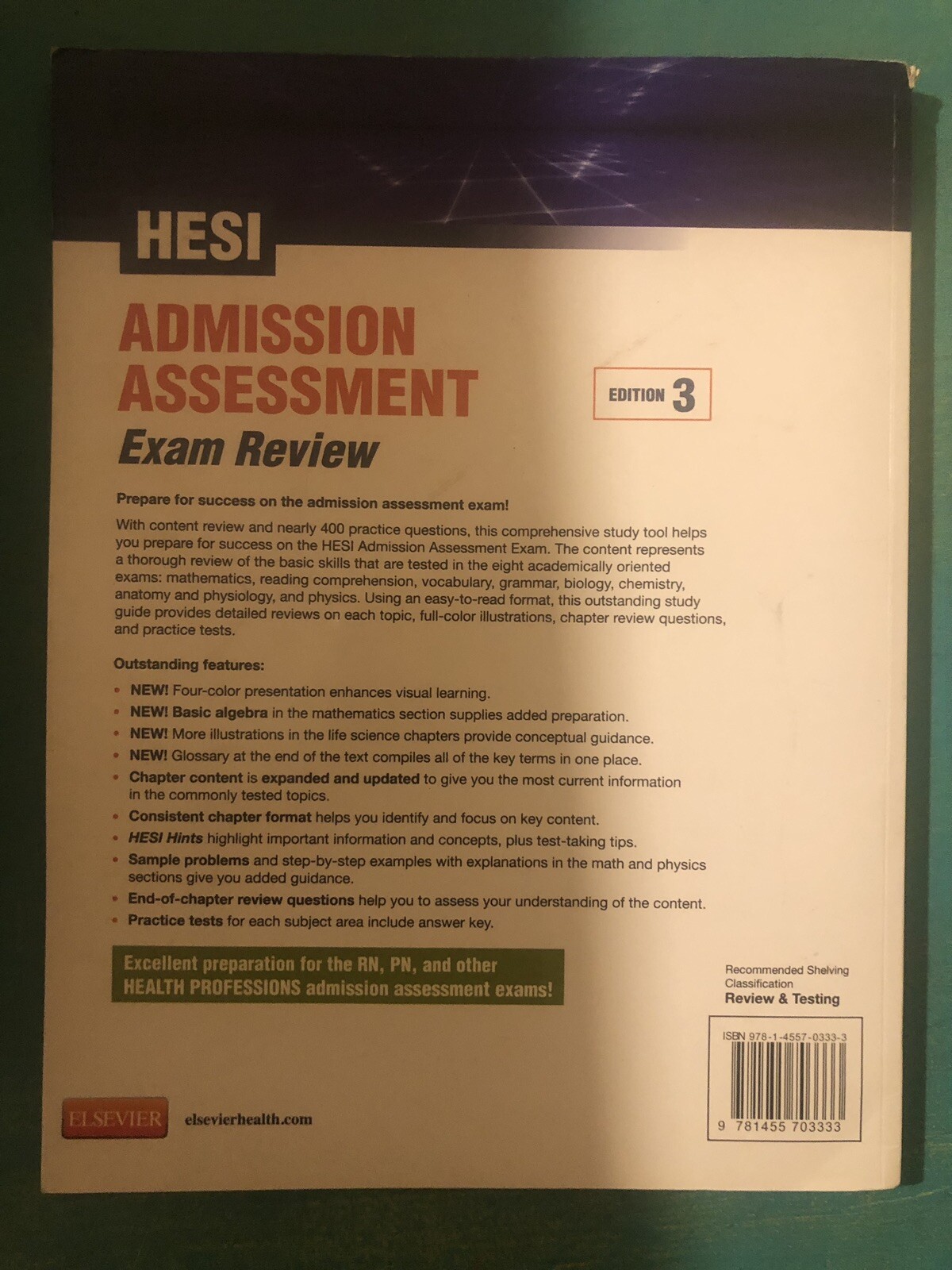 by Review Admission Resource) (2016, HESI Online Assessment Exam