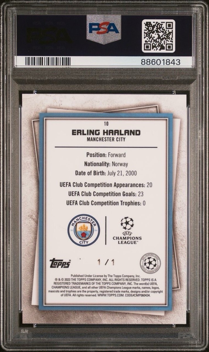 2022-23 Topps UEFA Superstars #10 Erling Haaland 2022-23 Topps UEFA Superstars #10 Erling Haaland
