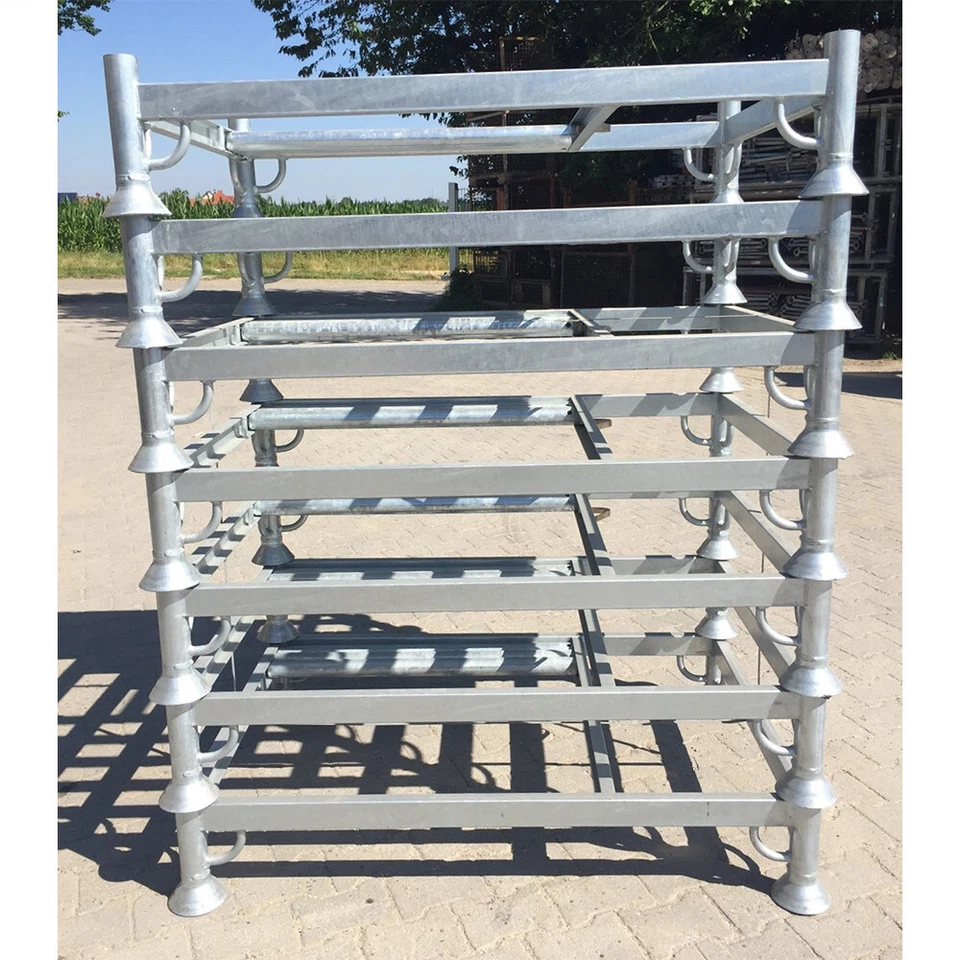 neue Rohrpalette / Stapelpalette für Gerüst 125x85m Gerüstpalette Lagergestell - Bild 2 von 3