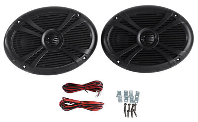 #ad Pair Rockville RMSTS69B 6x9 1000w Waterproof Marine Boat Speakers 2 Way Black $49.95