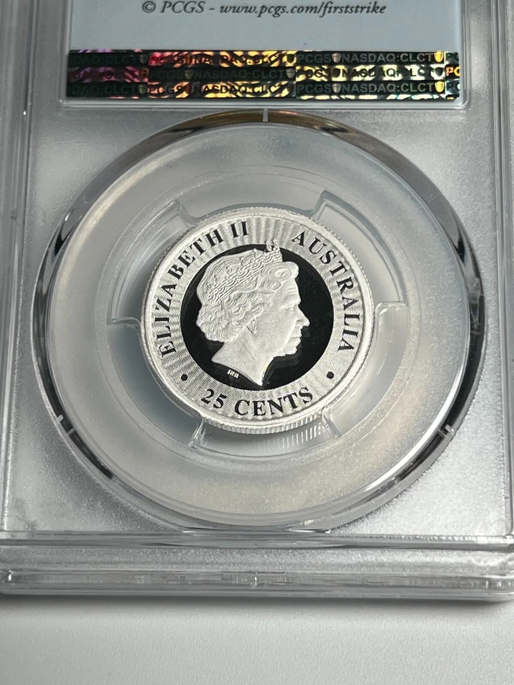 2016 Australia Kangaroo 1/4 Oz Proof Silver Coin PR 70 First Strike Australian - Image 4 of 4