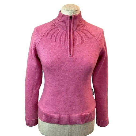 Suéter feminino SUNICE Windstopper 1/4 zíper lã ciclismo médio - Imagem 2 de 4