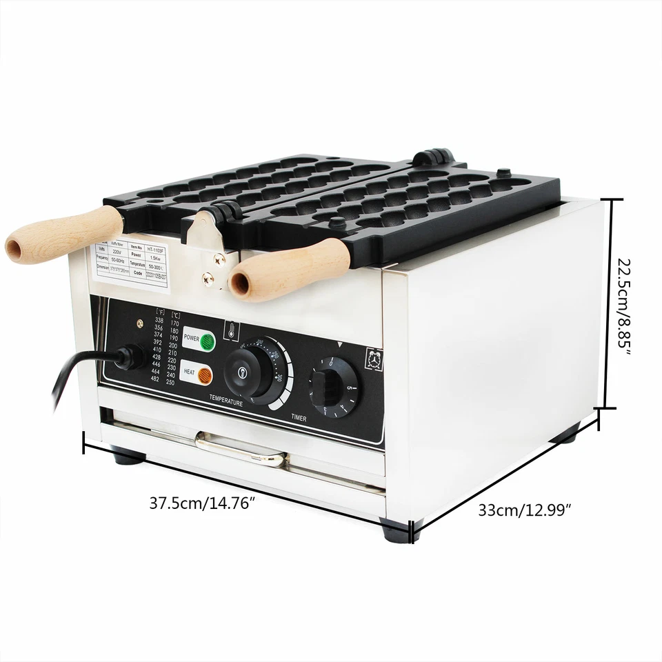 42-hole Commercial Donut Ball Maker Electric Waffle Ball Baking Machine Nonstick - Image 2 of 4