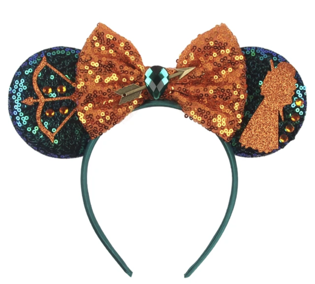 Princess Merida Brave Ears , Disney Princess Minnie Ears , Mickey