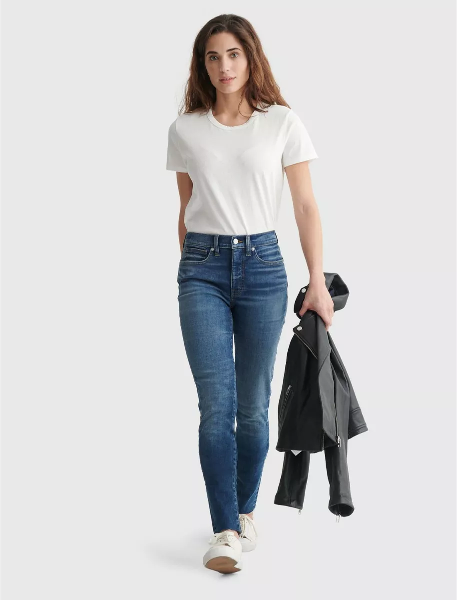 LUCKY BRAND High Rise Bridgette Skinny Jean 7W15282 Coastal 2 26 R 430 Med Wash