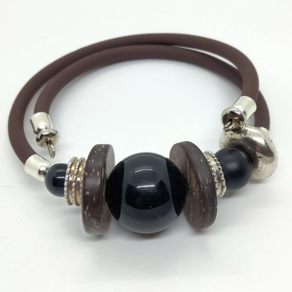 Juego de joyería de cordón de silicio contemporáneo Foto 4 de 4