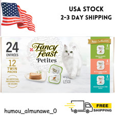Fancy Feast Purina Gourmet Wet Cat Food Variety Pack Petites Pate 12 2.8 oz.