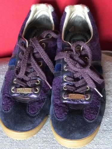 SERAFINI ❤ Designer Viola Scarpe Da Ginnastica Edizione di lusso EU 40 UK 7  stile vintage | eBay