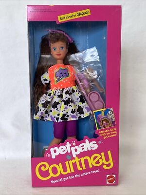 Mattel Barbie 1991 PET PALS COURTNEY DOLL Skipper's Best Friend