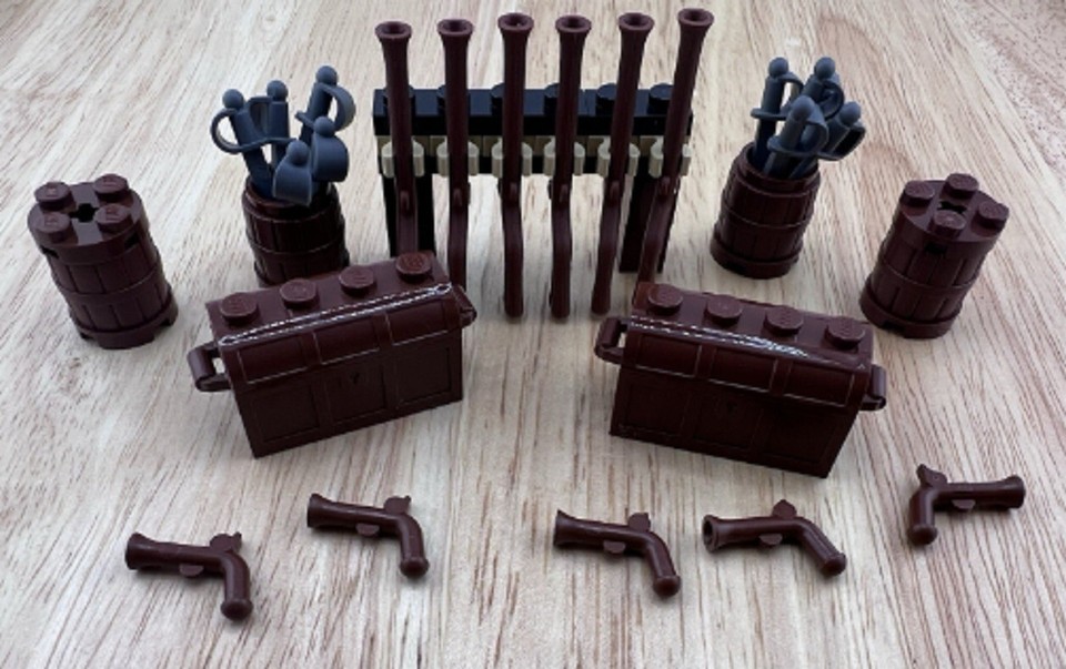 Lego Lot Pirate Brown Flintlock Musket Gun Sword You Pick 21322 31109 ...