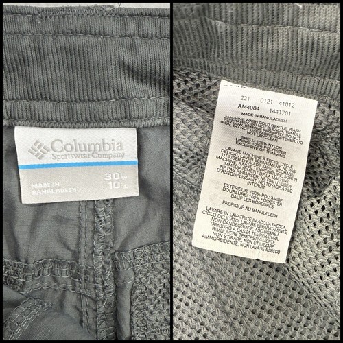 Columbia Mens Silver Ridge Cargo Shorts w/Belt Ripstop Outdoor Gray Size 30 x 10 - Picture 10 of 13