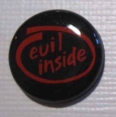 evil inside 2,5 cm Magnet Pin NEU (A52v)
