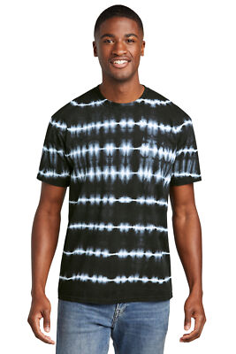 Port Company Allover Stripe Tie-Dye Tee PC142