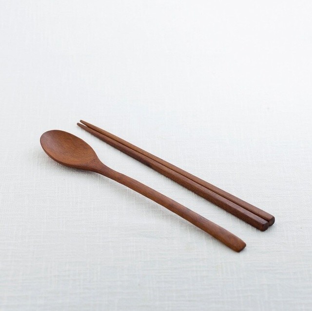 K Korea Style Spoon Set (숟가락,젓가락) (2*1Pack) eBay