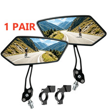 2X Cycling Bike Handlebar Mirror 22-25mm For Mountain Road Bike E-Bike Scooter
