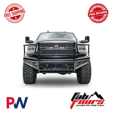 Fab Fours Black Steel Front Full Guard Bumper For 06-09 Dodge Ram Dr06-s1160-1