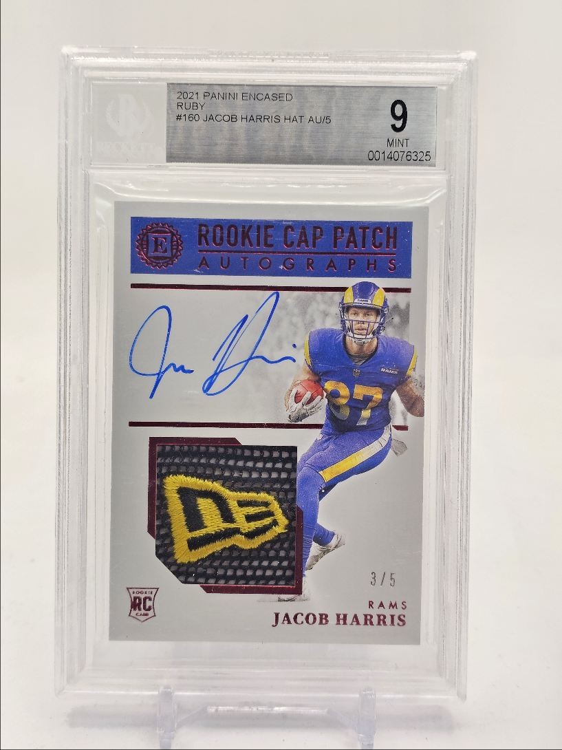 Jacob Harris Panini Encased #160 Patch Autograph